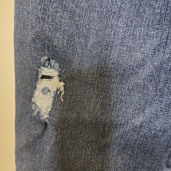 SPANX Women’s Size XS Distressed Skinny Jeans Stretch Medium Wash #20203r - Picture 6 of 12